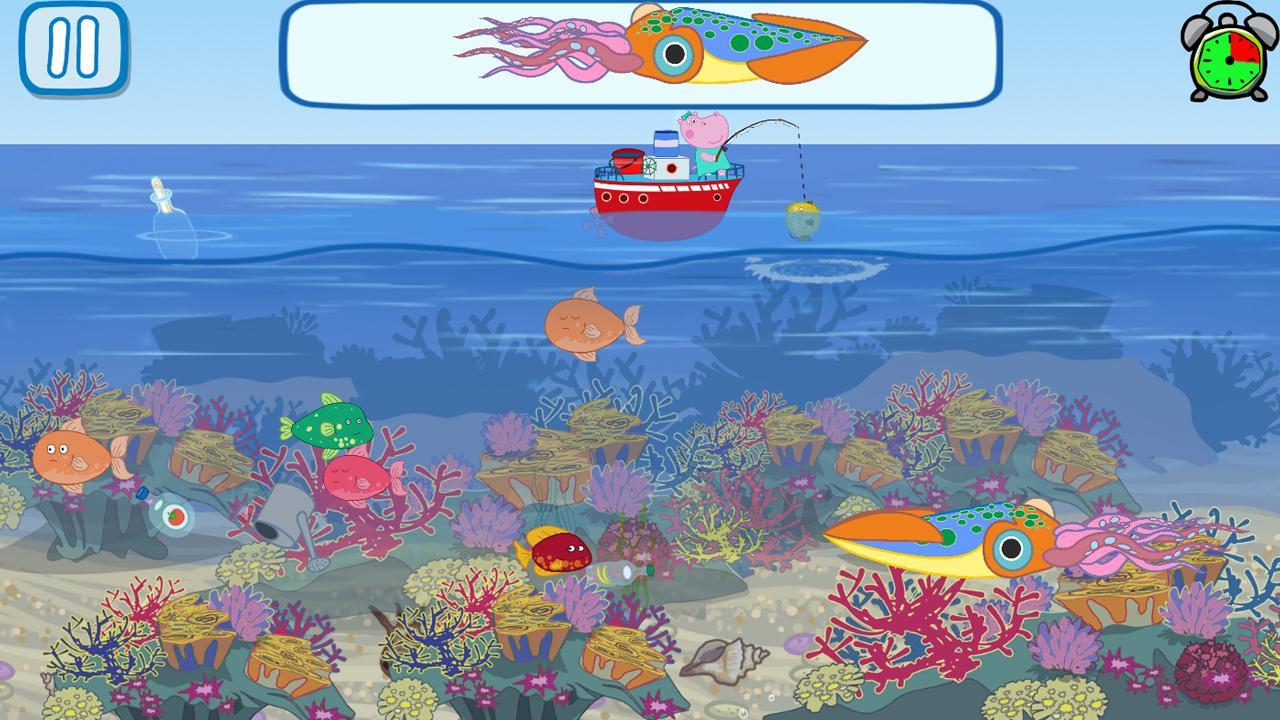Funny Kids Fishing Games Game Screenshot