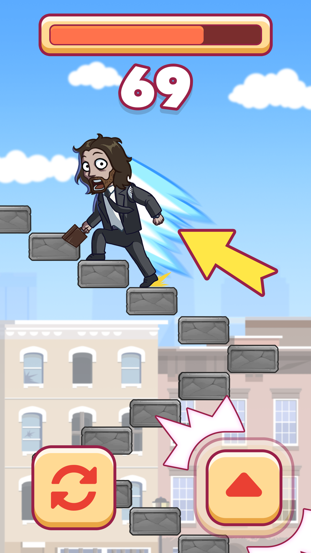 Endless Climb: Stair Run Game Screenshot