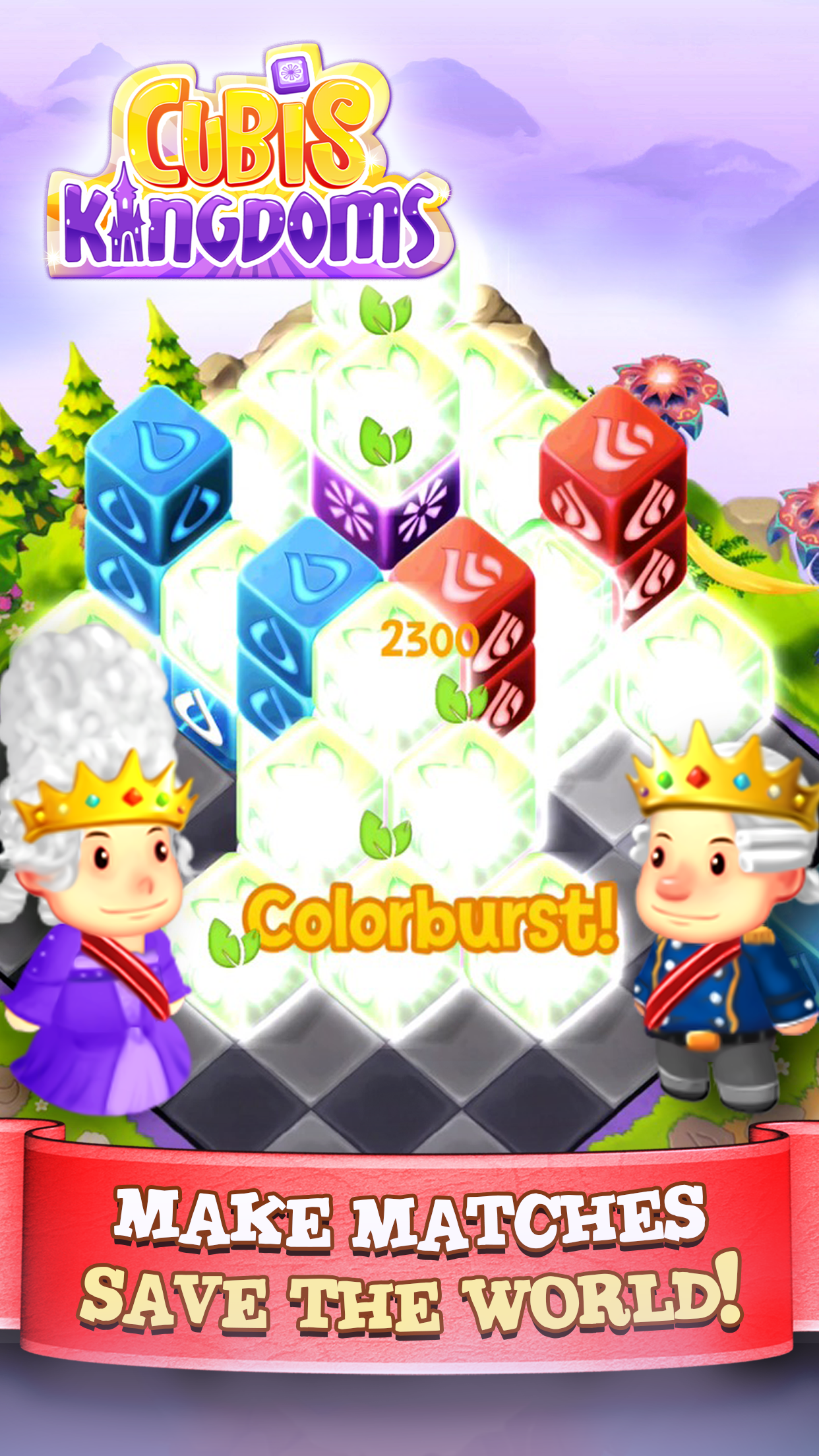 Screenshot 1 of Cubis Kingdoms - Um jogo de aventura e quebra-cabeça de combinar 3 