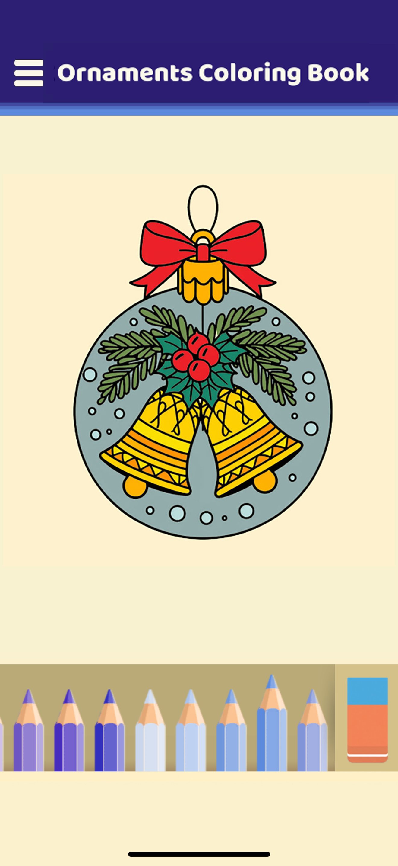 Ornaments Coloring Book Game Screenshot