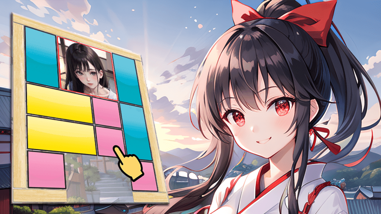 Sexy Waifu Klotski Game Screenshot