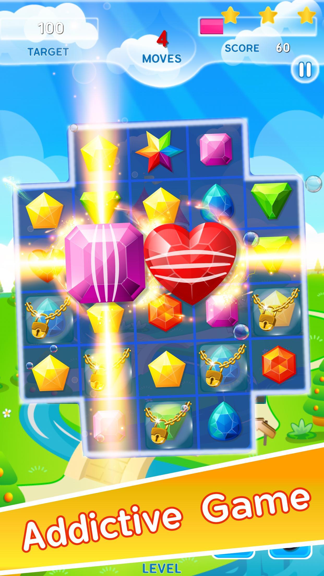 Screenshot of Diamond Fantasy: Free Jewel Match 3 Game