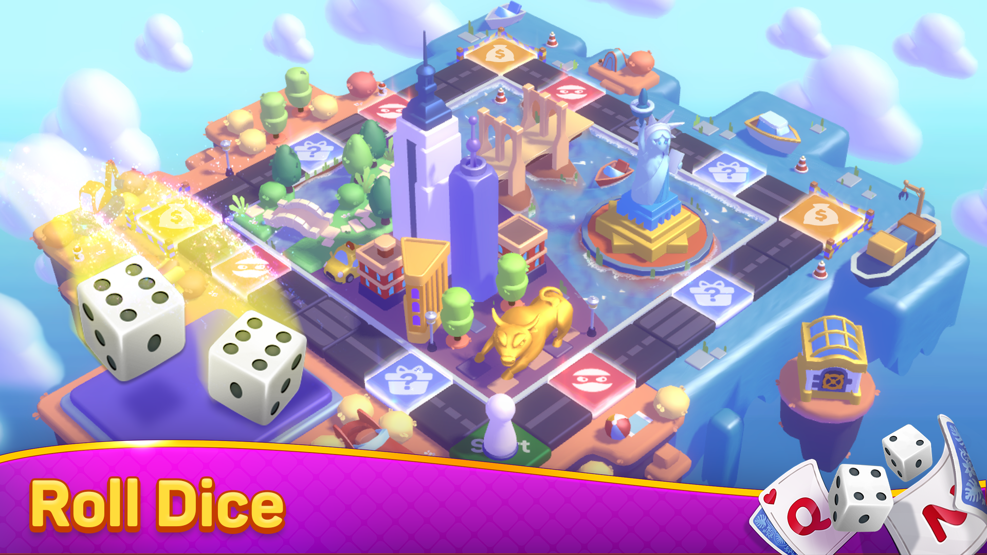 Cards & Dice: Solitaire Worlds Game Screenshot