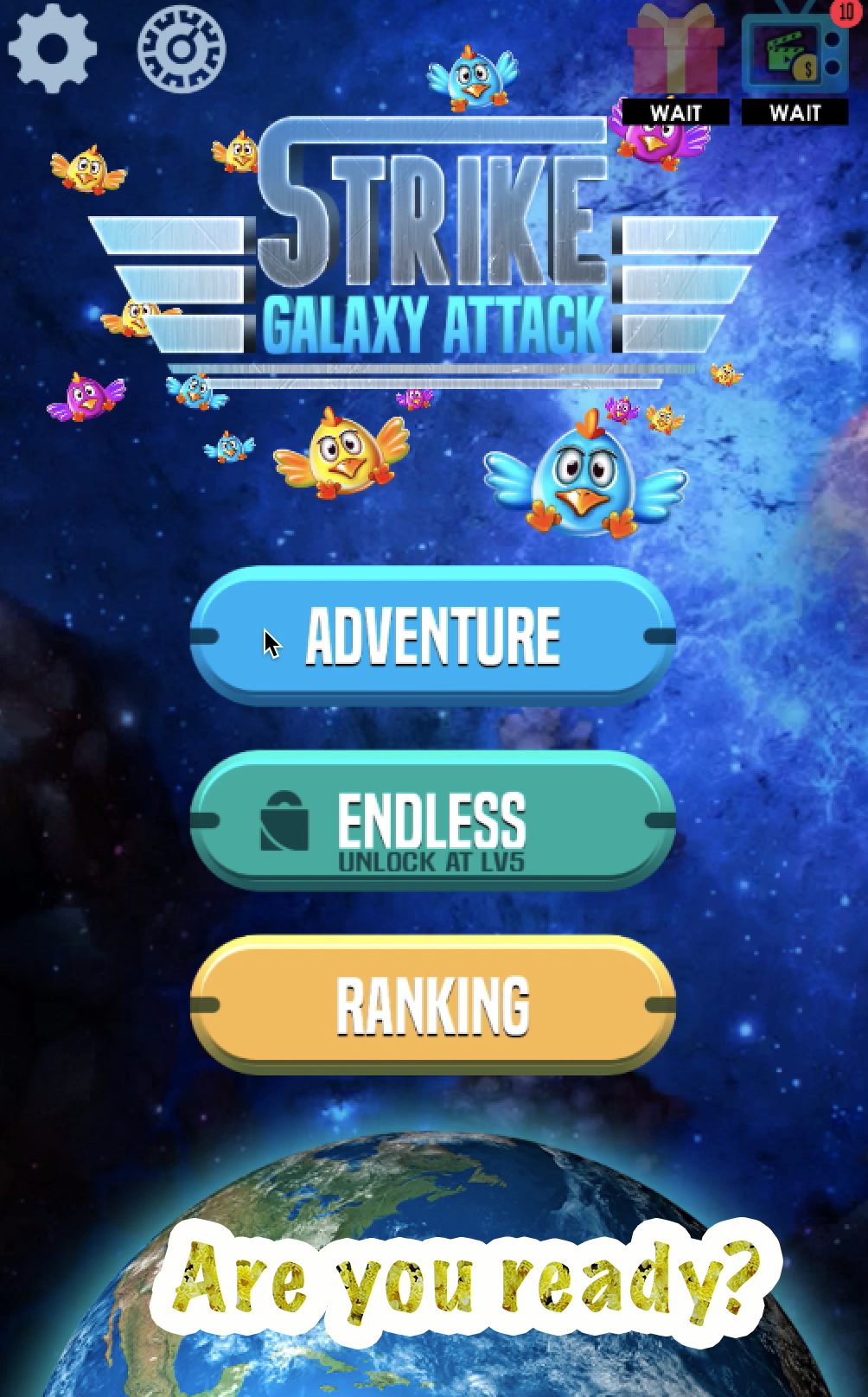 Galaxy Attack - Chicken Invaders Game Screenshot