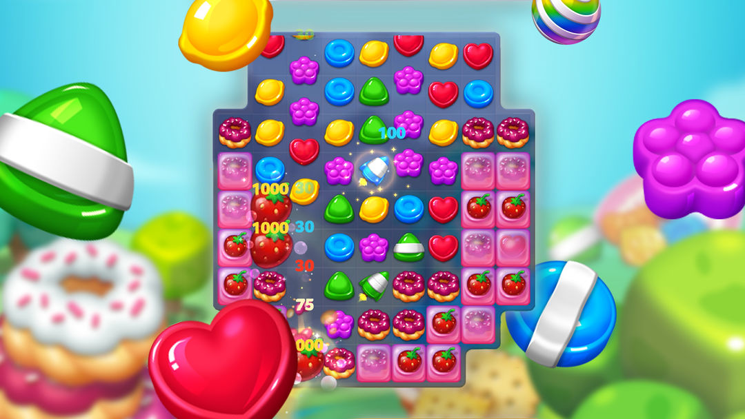 棒棒糖: 甜蜜3圖消除遊戲遊戲截圖