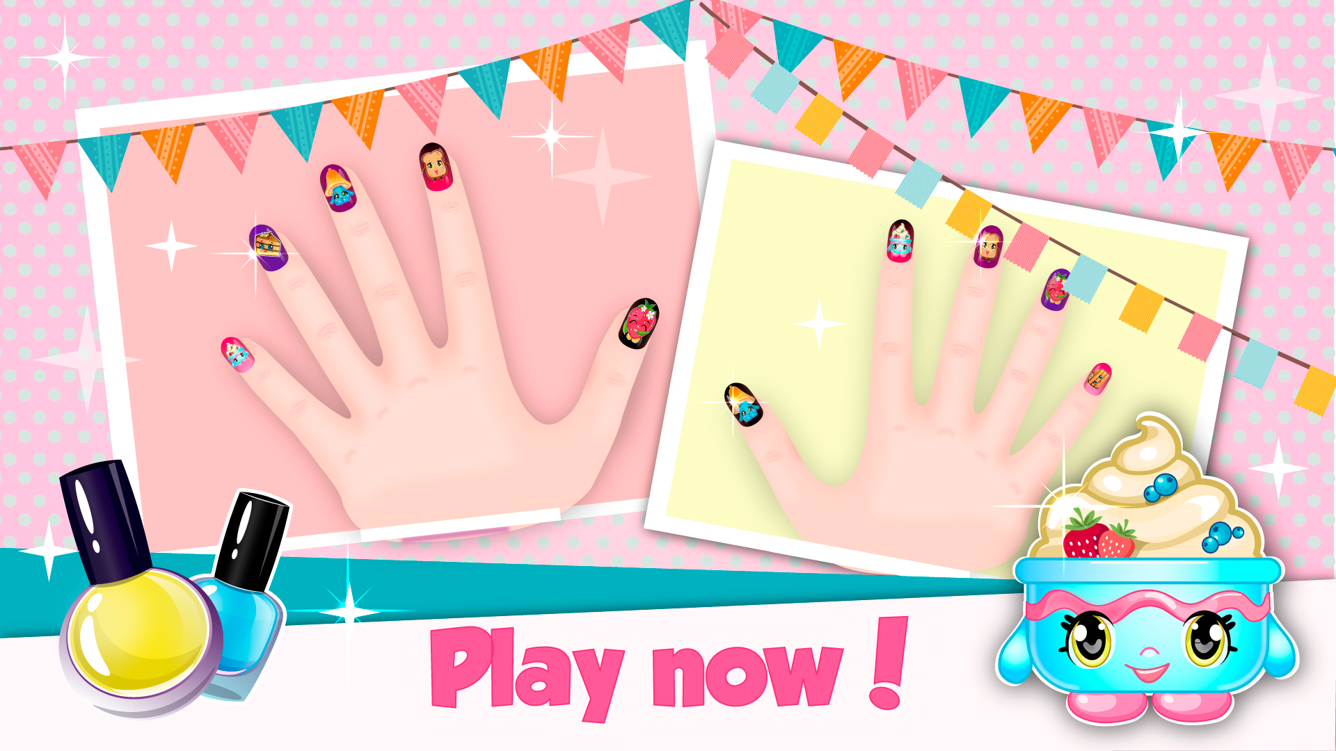Nail salon shop girl Game Screenshot