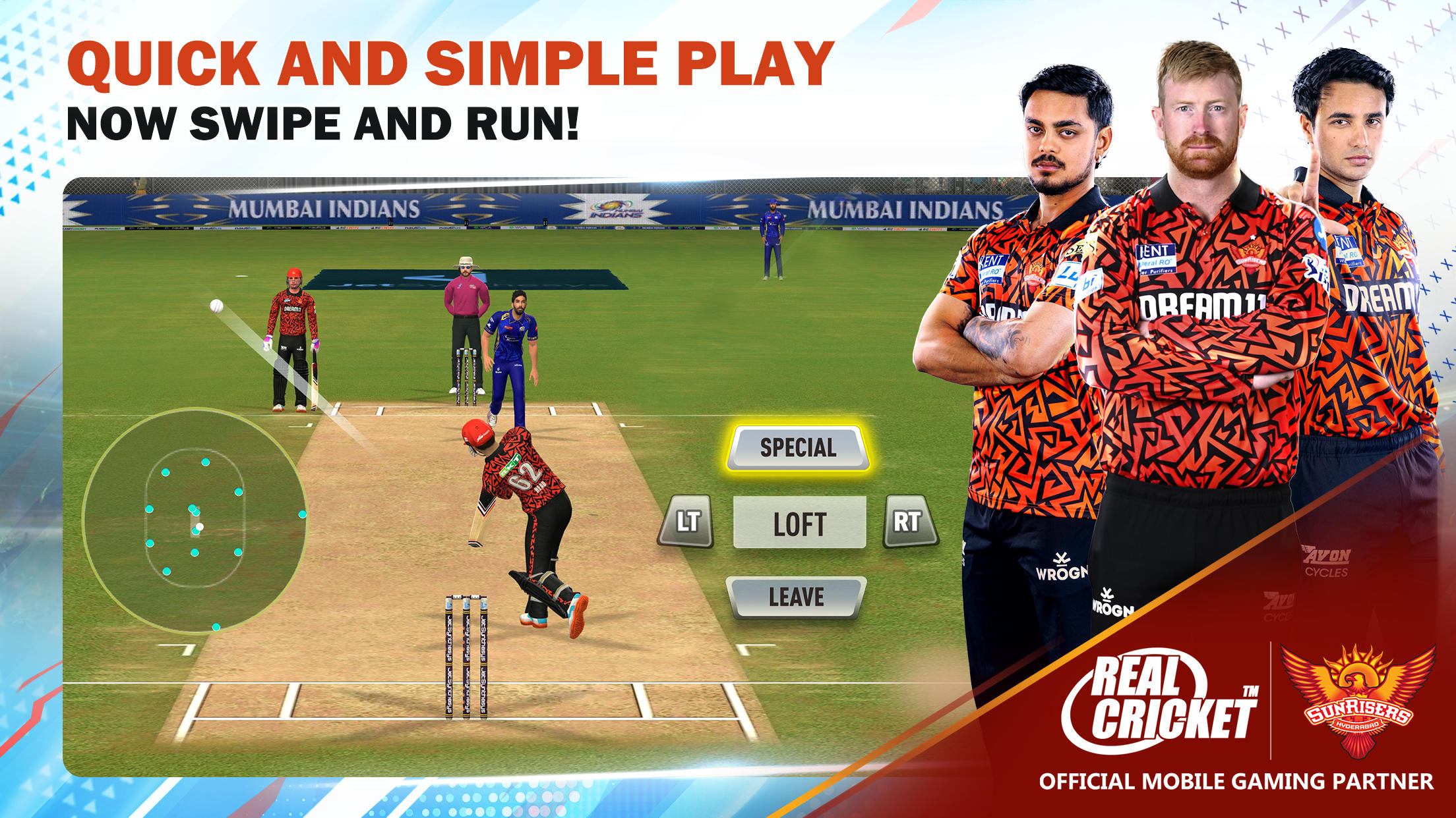 Real Cricket™ Swipe Game Screenshot