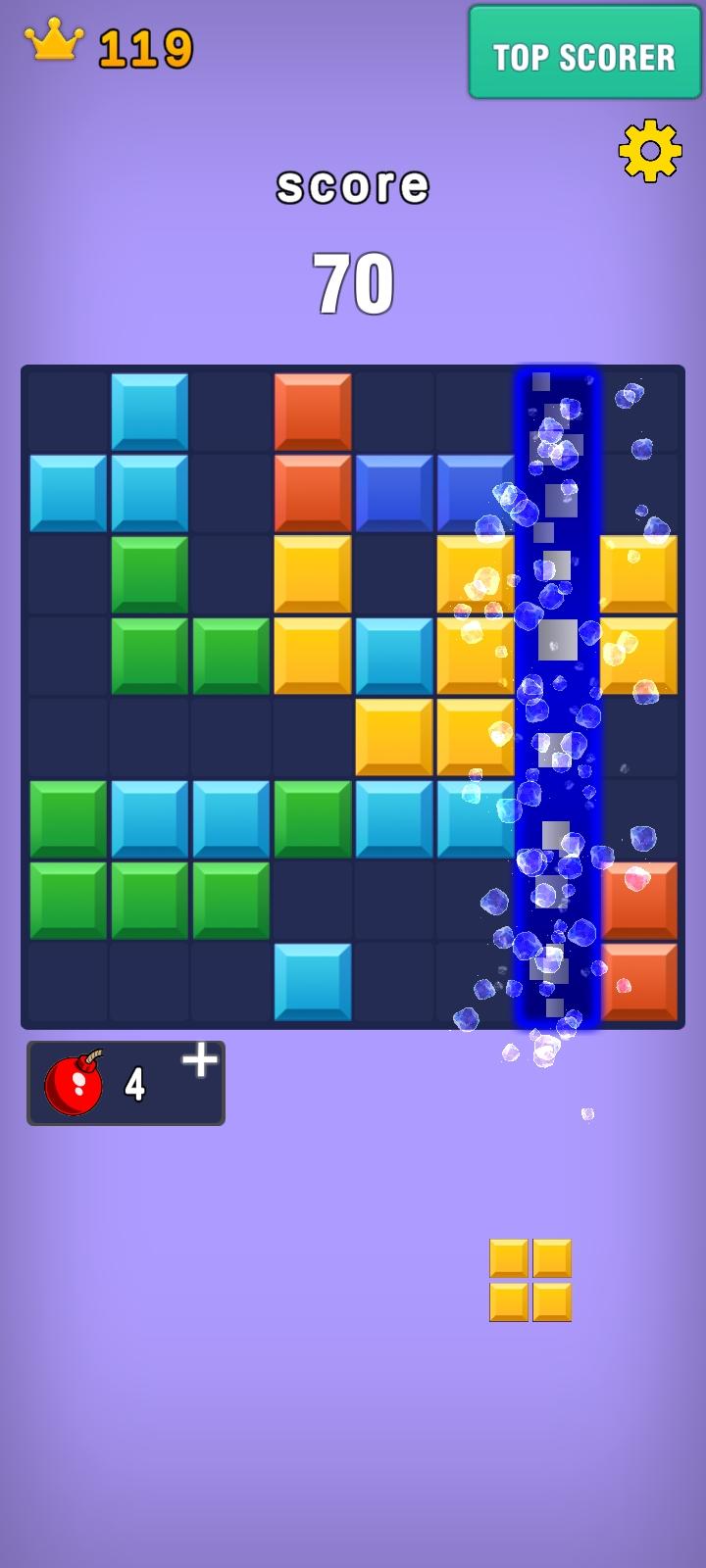 Block puzzle Line maker Game Screenshot