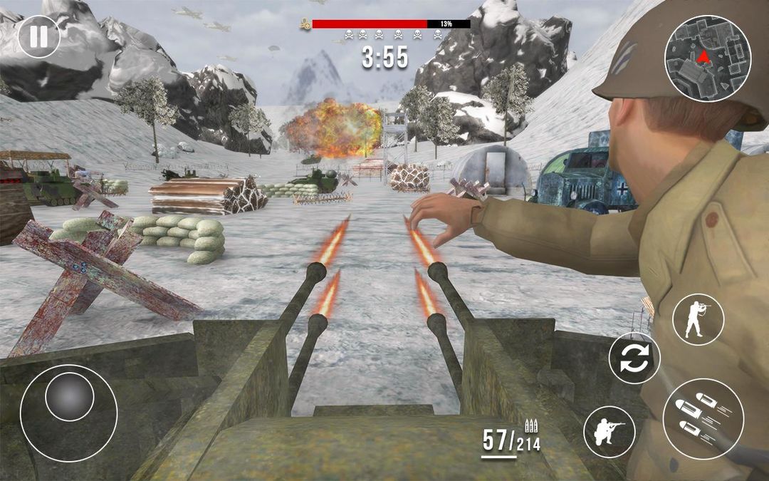 Screenshot of World War 2 Frontline Heroes: WW2 Commando Shooter