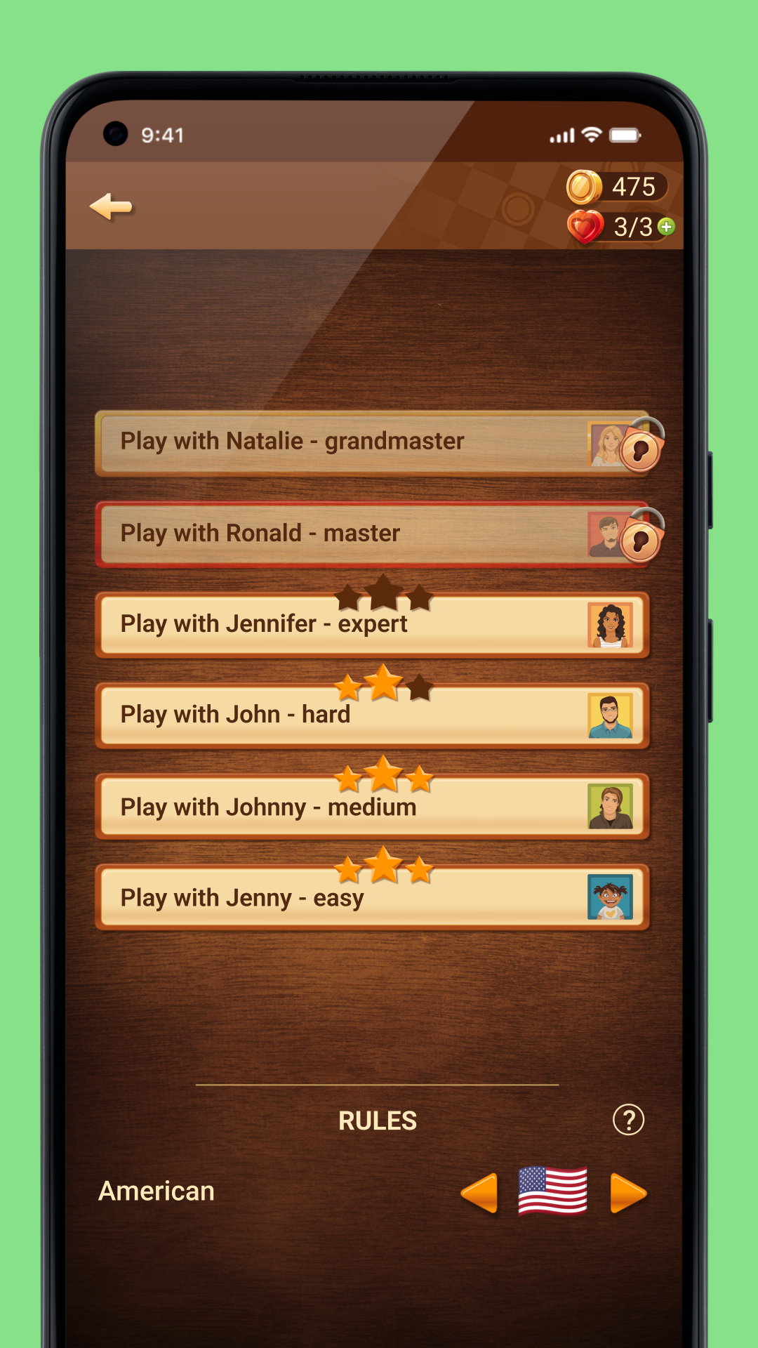Checkers Online Game Screenshot