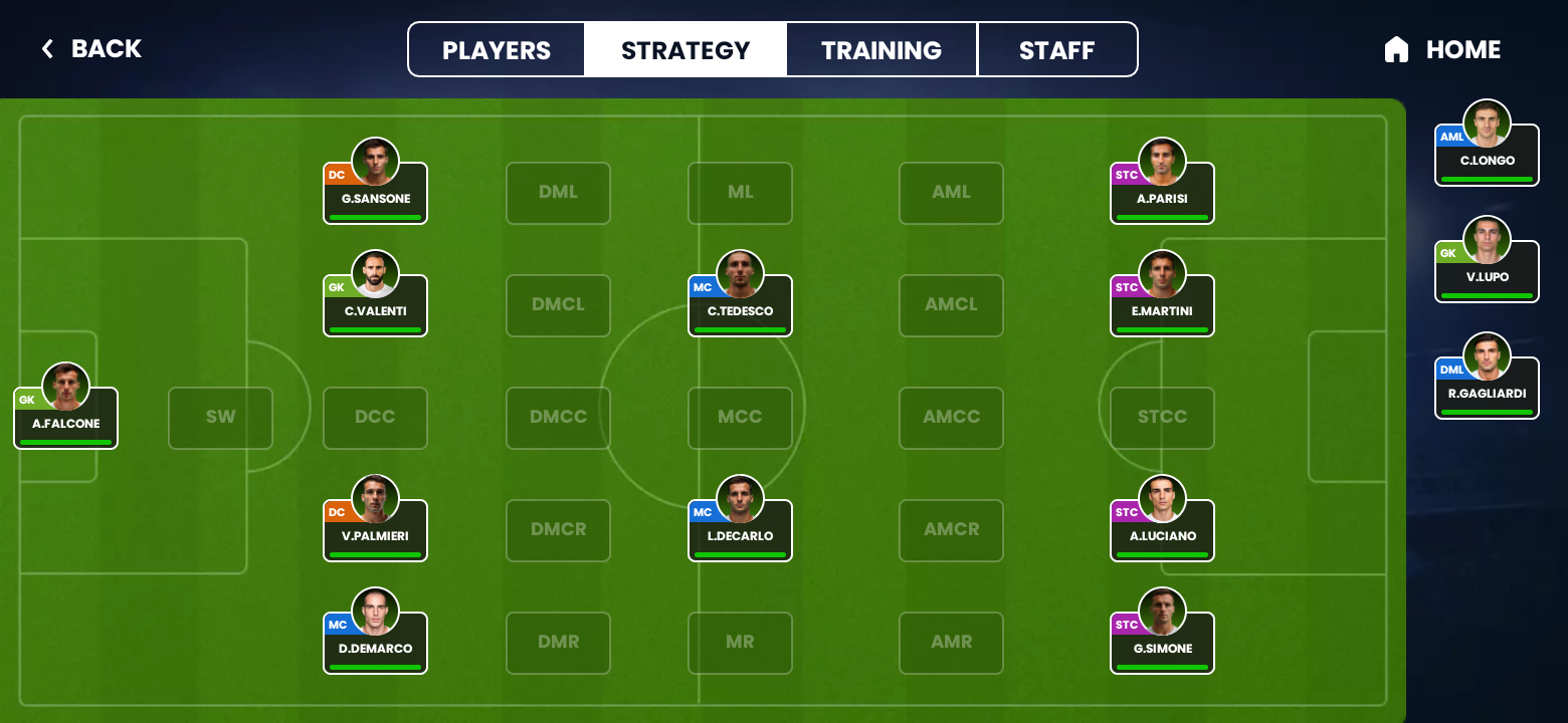 Screenshot of City Football Manager (soccer)