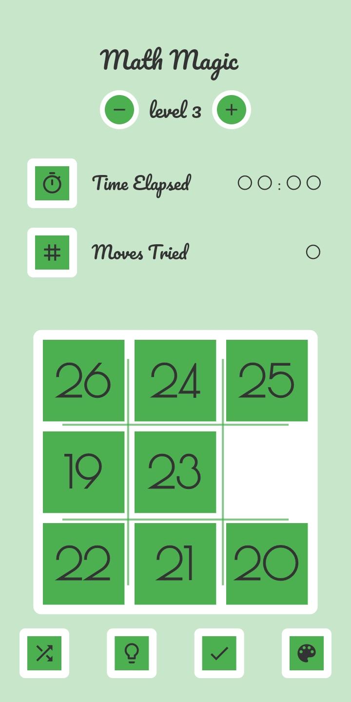 Screenshot of Number Puzzle