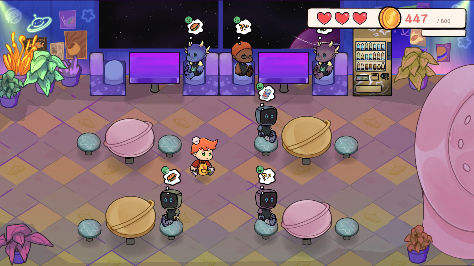 Screenshot of Galactic Diner