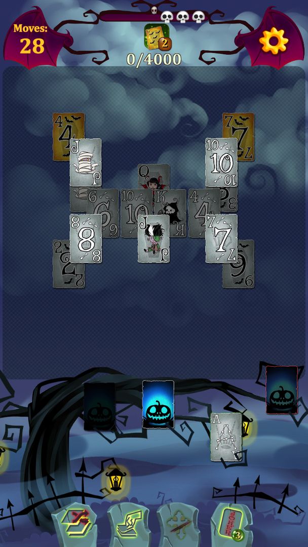 Solitaire Halloween Game screenshot game