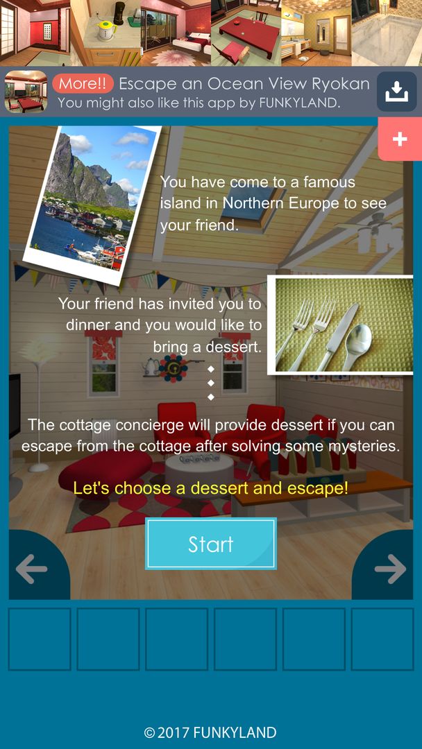 Escape a Nordic Cottage screenshot game