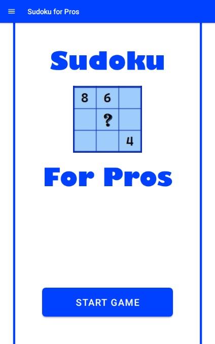 Sudoku for Pros Game Screenshot