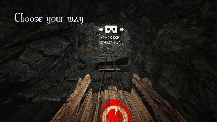 Screenshot of VR Roller Coaster - CaveDepths