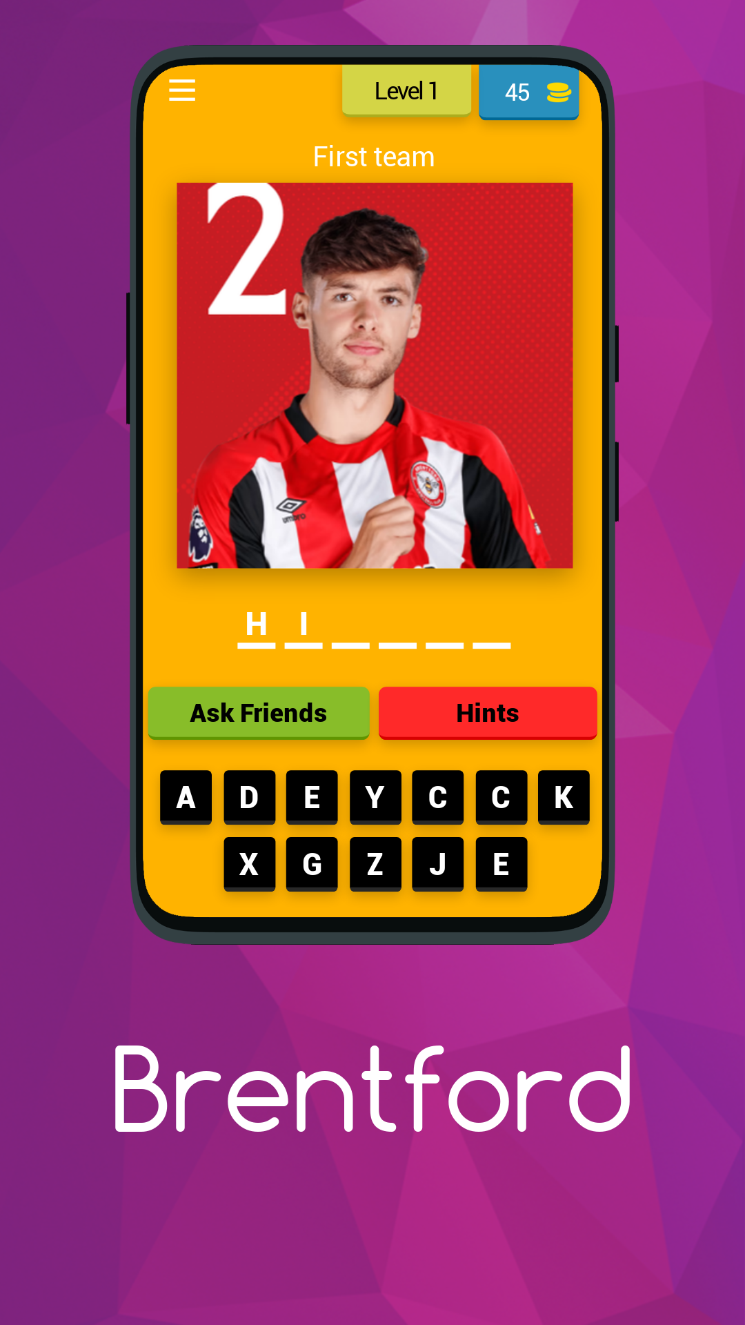 Brentford FC Champions Trivia Game Screenshot