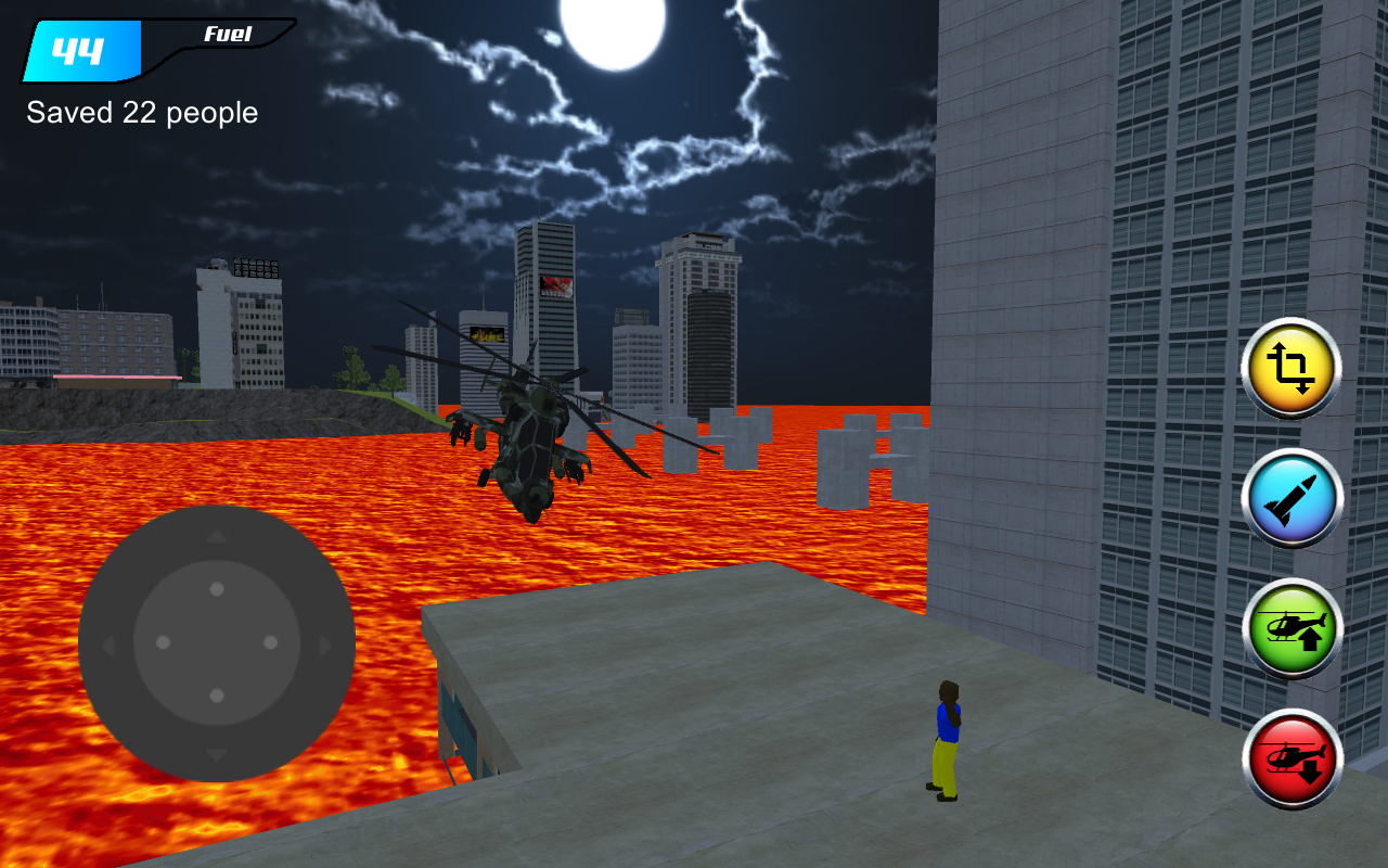 Fly Bot : The Floor Is LAVA Game Screenshot