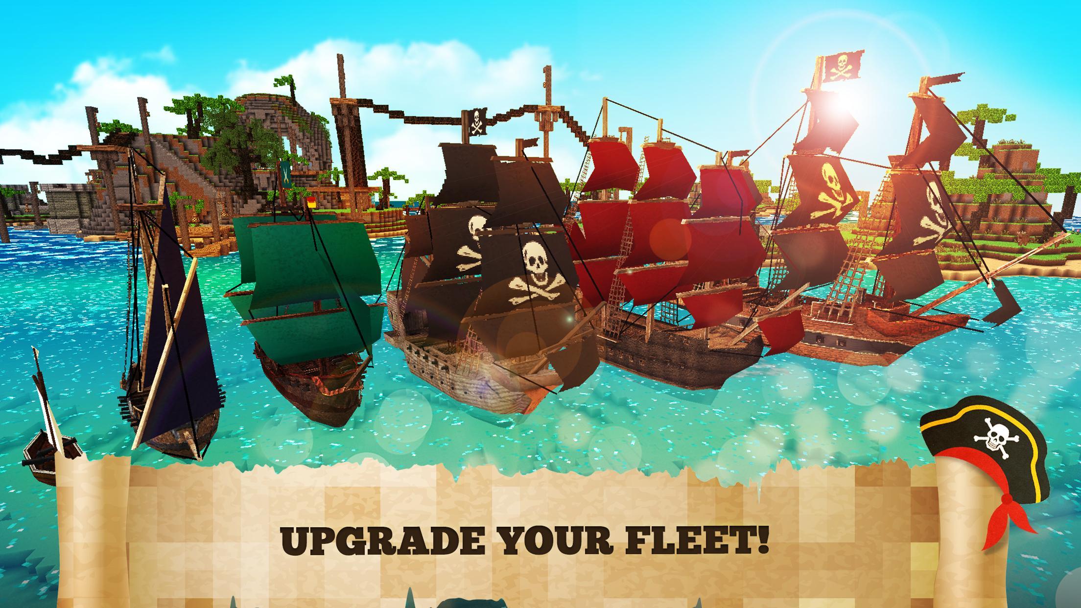 Pirate Crafts Cube Exploration Game Screenshot