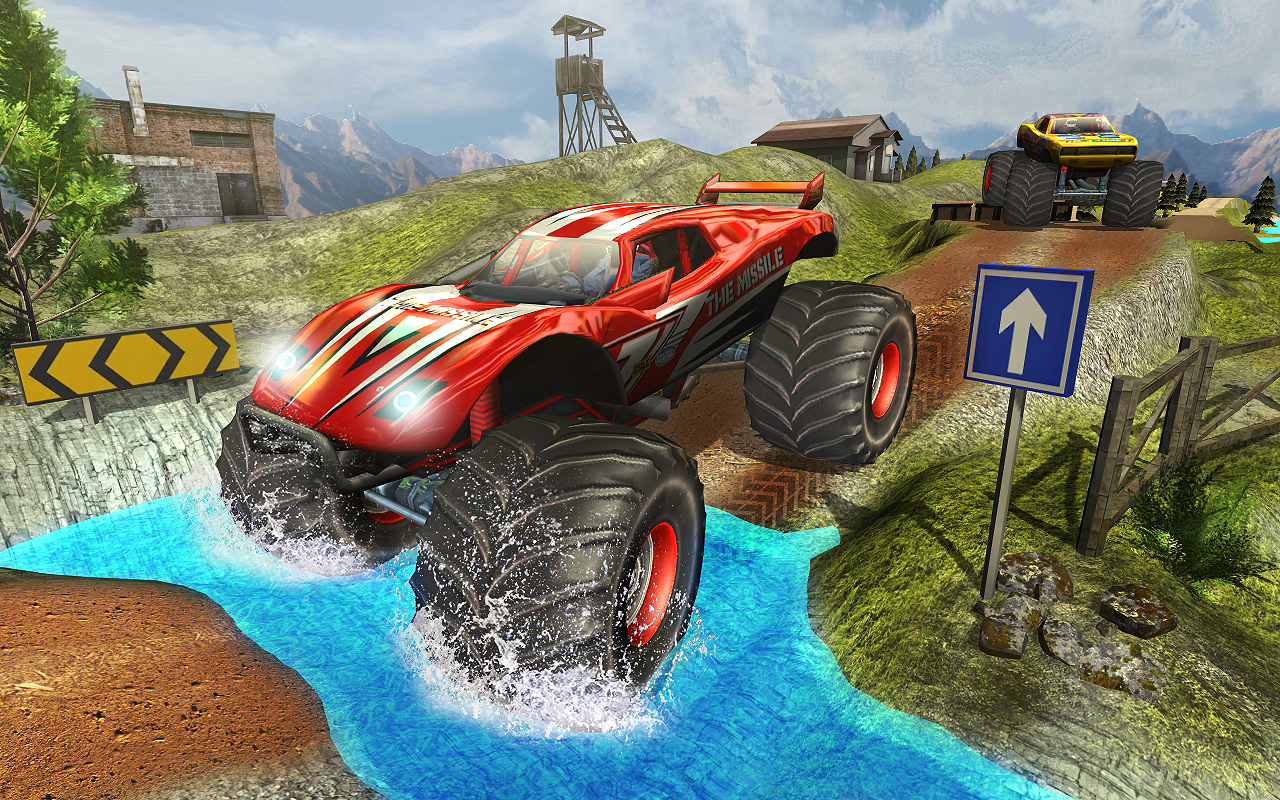 Monster Truck Hill Racing Game Screenshot