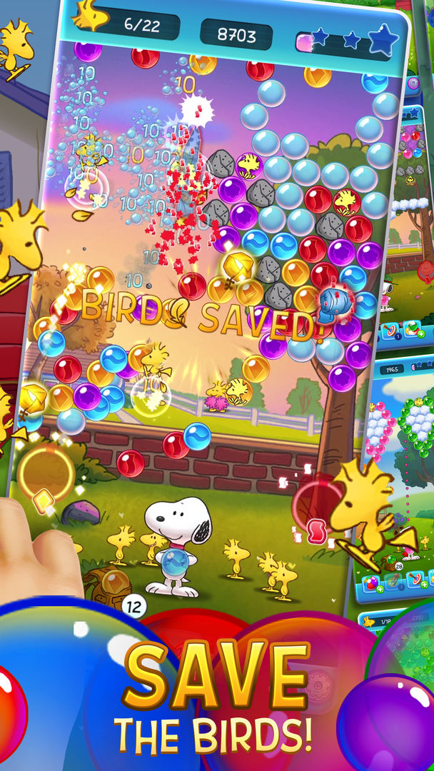 Screenshot of Bubble Shooter - Snoopy POP!