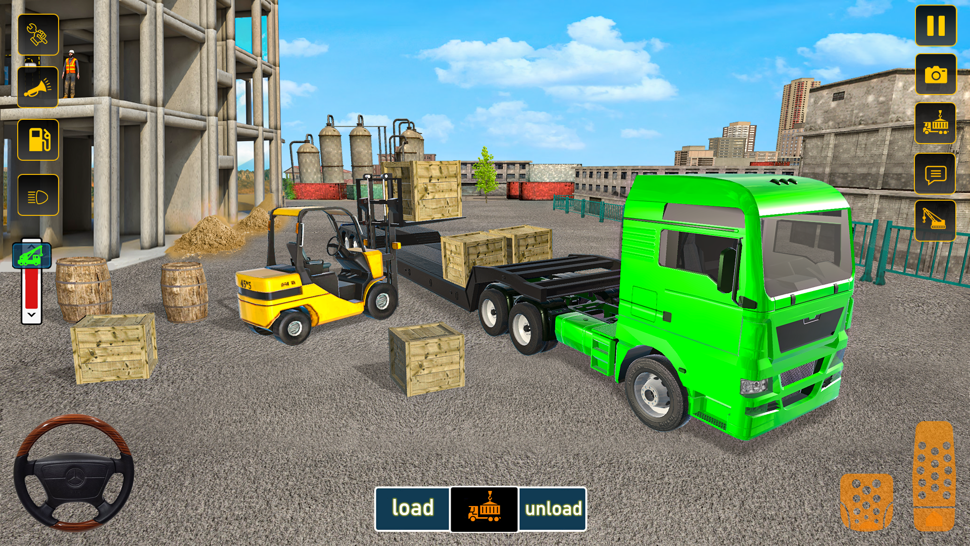 Cuplikan Layar Game Forklift Simulator Games 3d