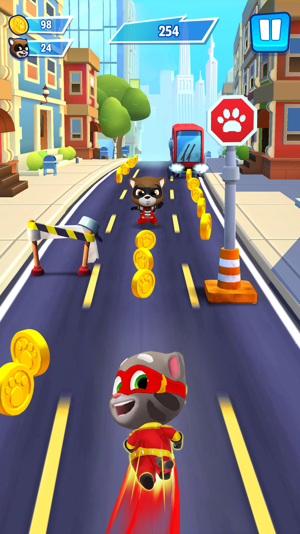 Talking Tom: Hero Dash Run Game Screenshot