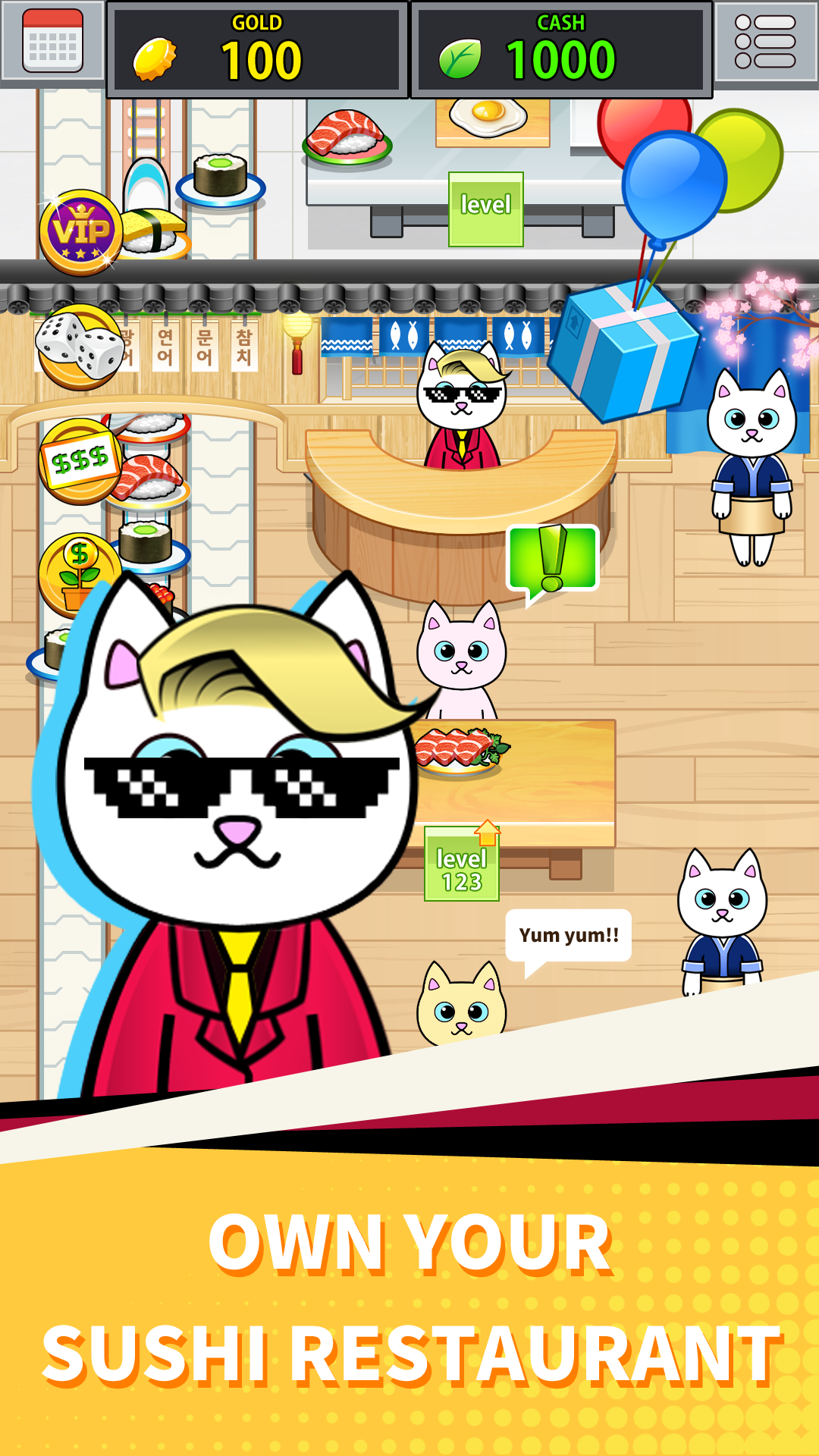 Sushi Tycoon Game Screenshot