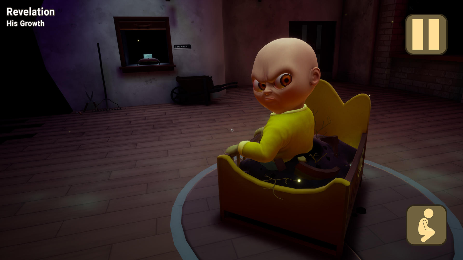 The Baby In Yellow Game Screenshot