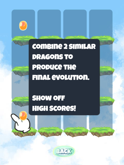 2048 Dragon Island Game Screenshot