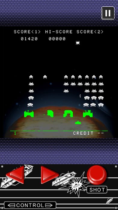 Screenshot of SPACE INVADERS