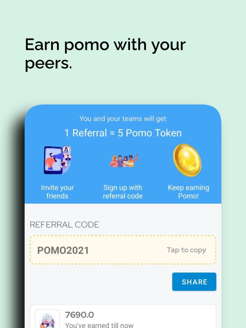 POMO: Bitcoin Cloud Mining App screenshot game