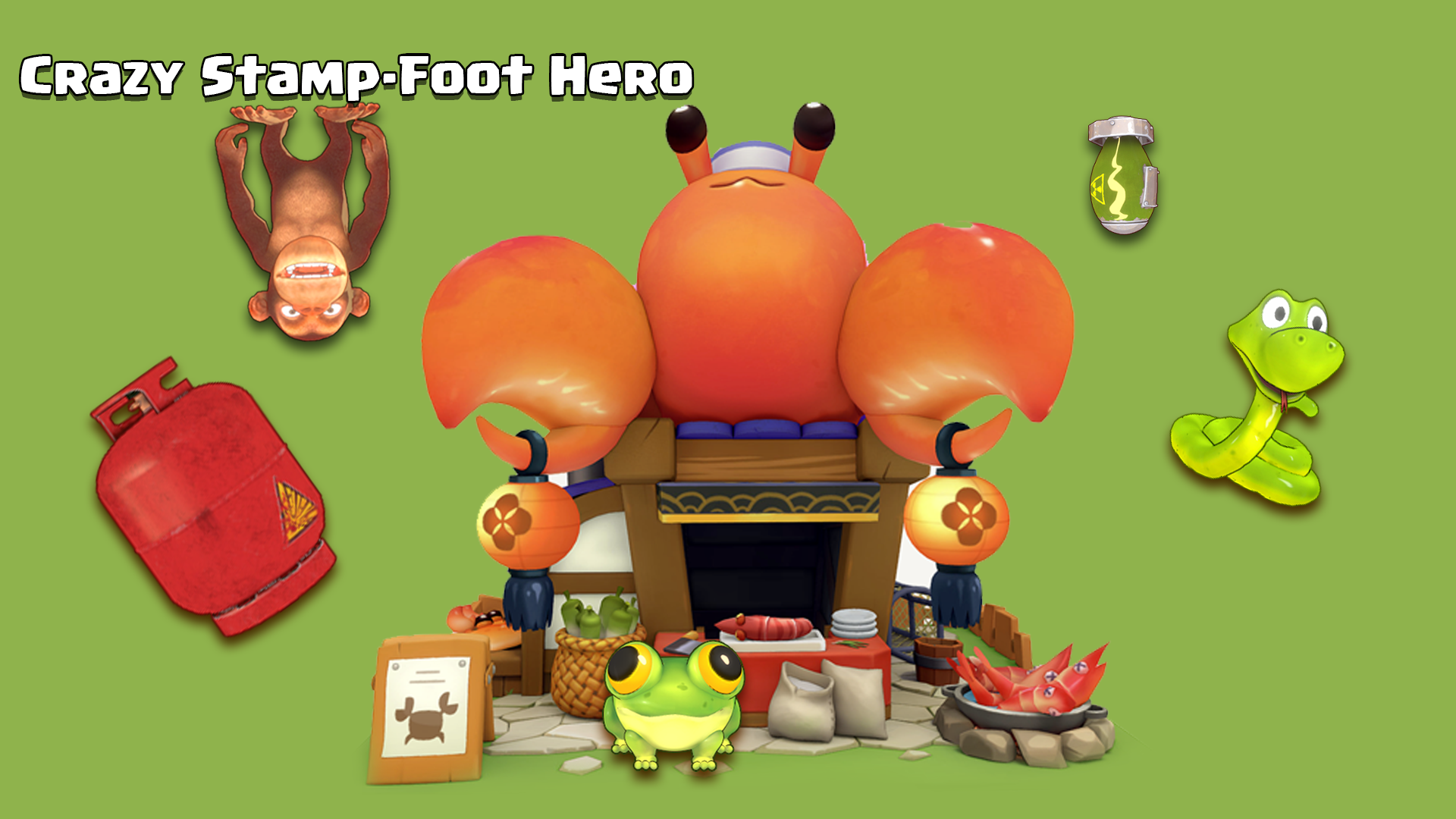 Banner of Crazy Stamp-Foot Hero 