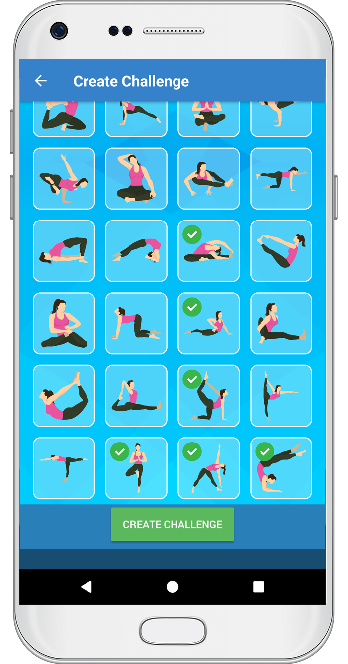 Yoga Challenge App Game Screenshot