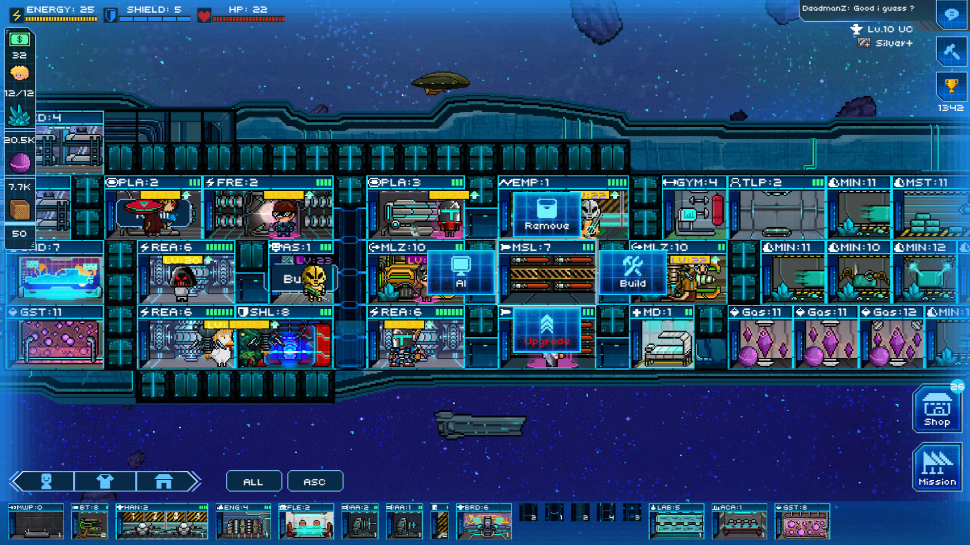 Pixel Starships Game Screenshot
