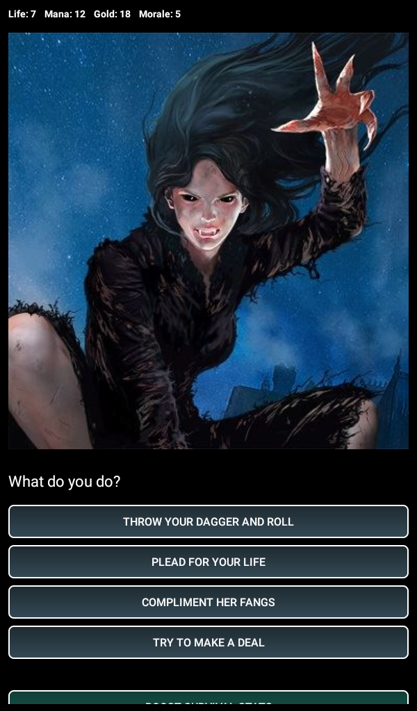 Dungeons and Decisions RPG Game Screenshot