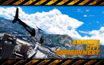 Police Helicopter : Crime City Cop Simulator Game Game Screenshot