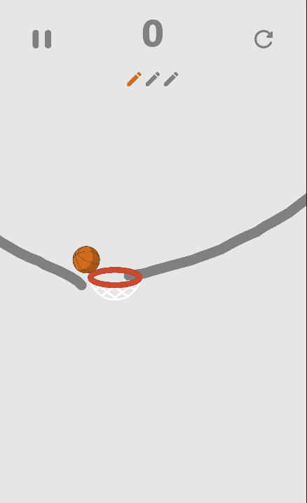 Hoop Draw Basket Game Screenshot