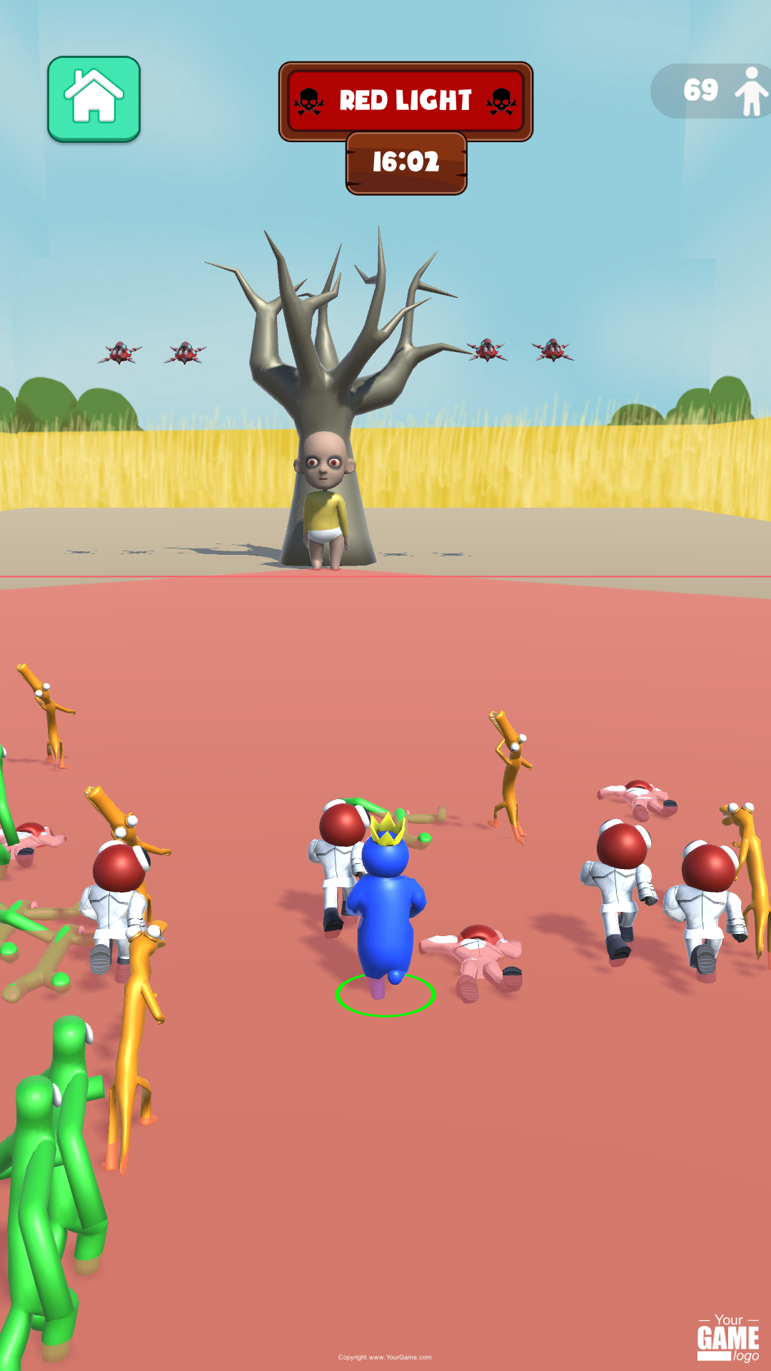 Rainbow Monster Survivor Game Screenshot