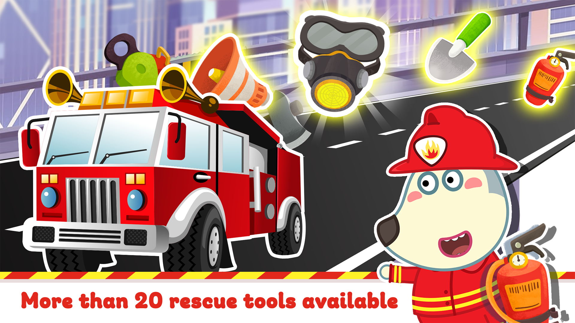 Wolfoo Safety: Emergency Tips Game Screenshot