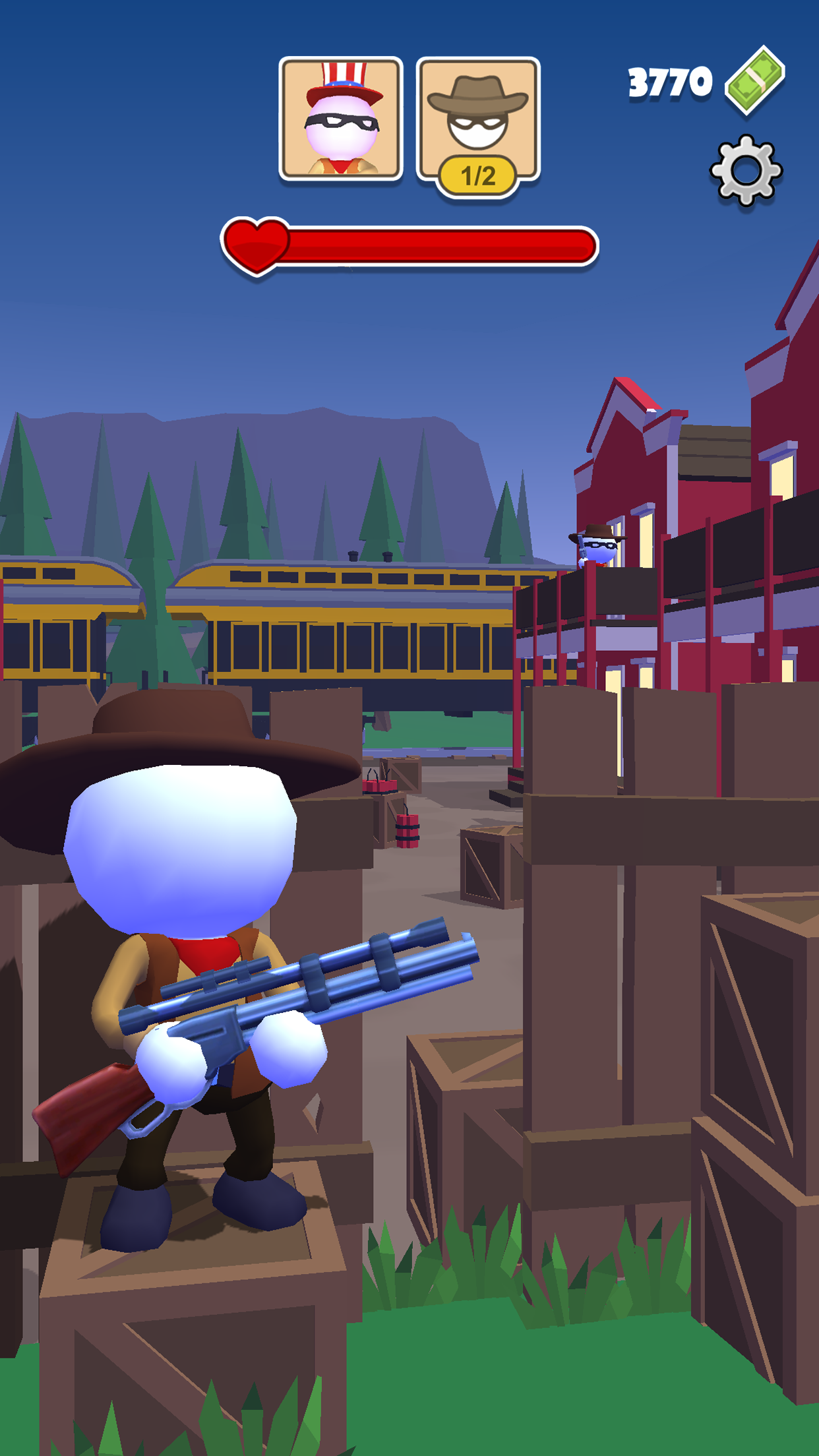 Cuplikan Layar Game Western Sniper: Wild West FPS