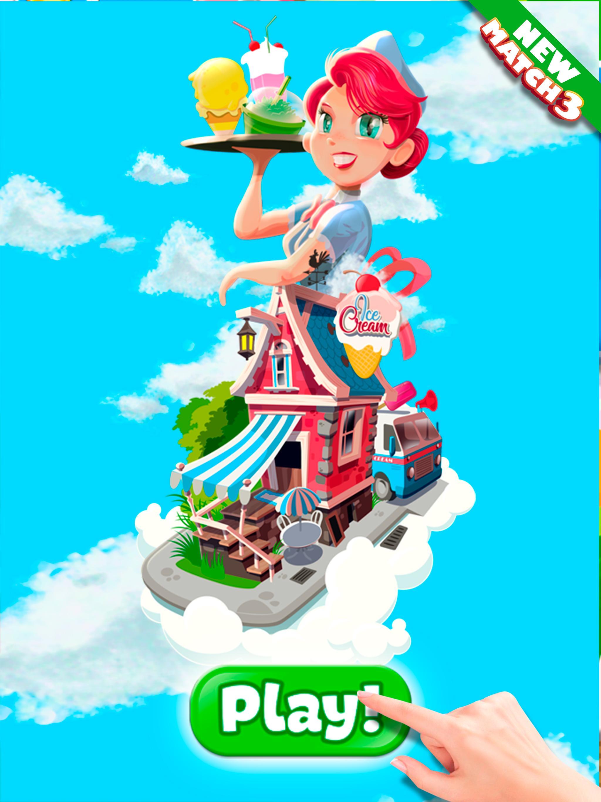 Ice Cream Match 3 Puzzle Game Game Screenshot