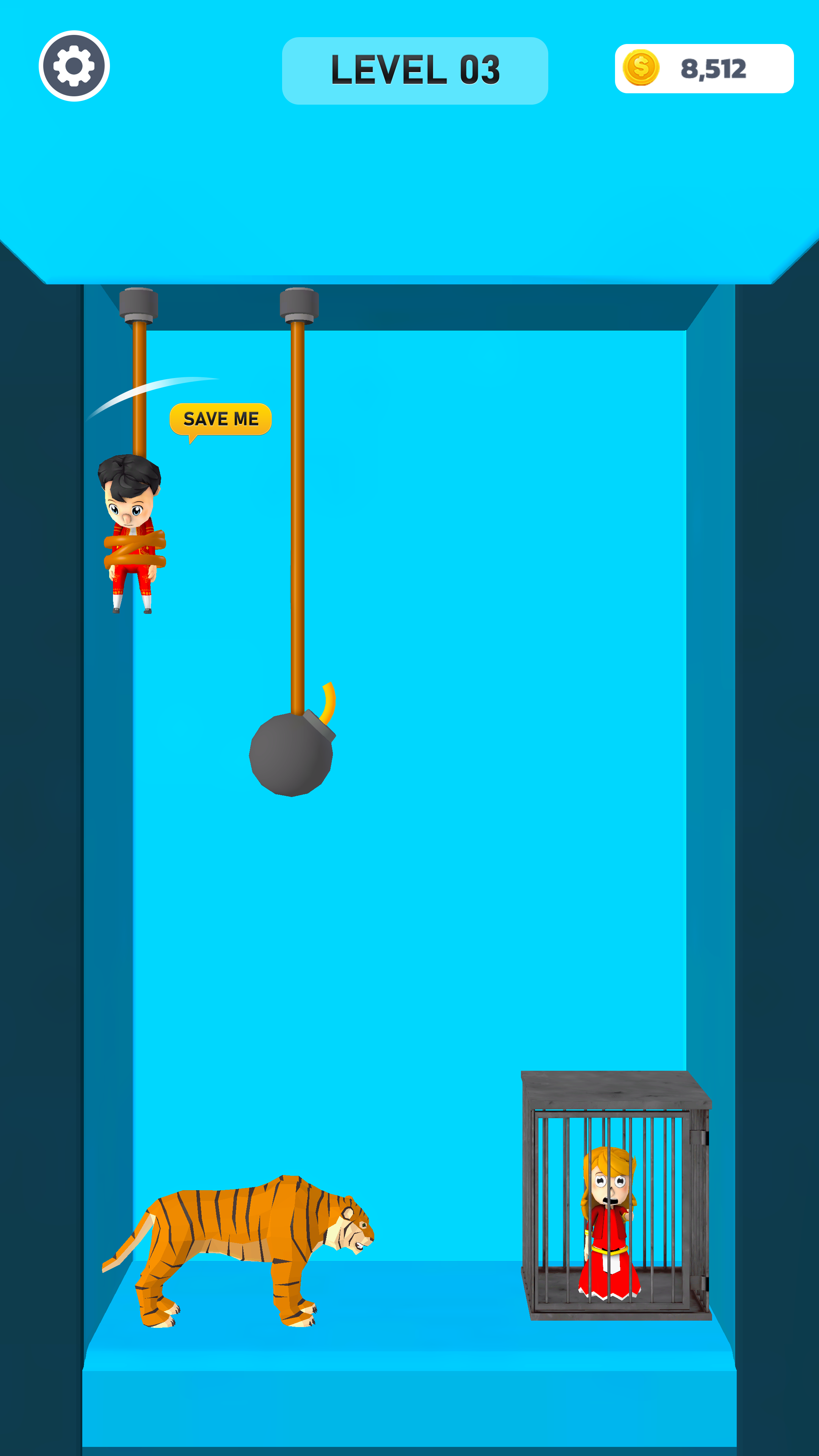 Rescue Princess: Rope Cut Game Game Screenshot