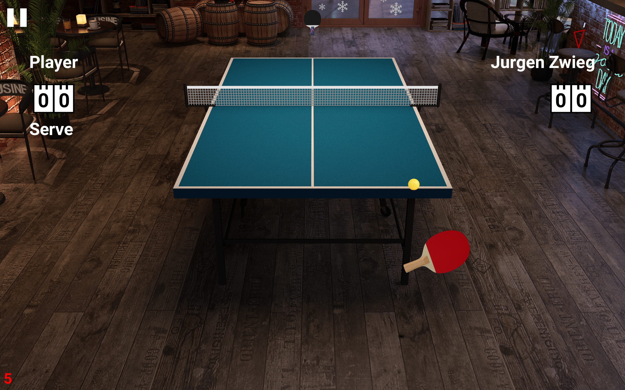 Cuplikan Layar Game Virtual Table Tennis