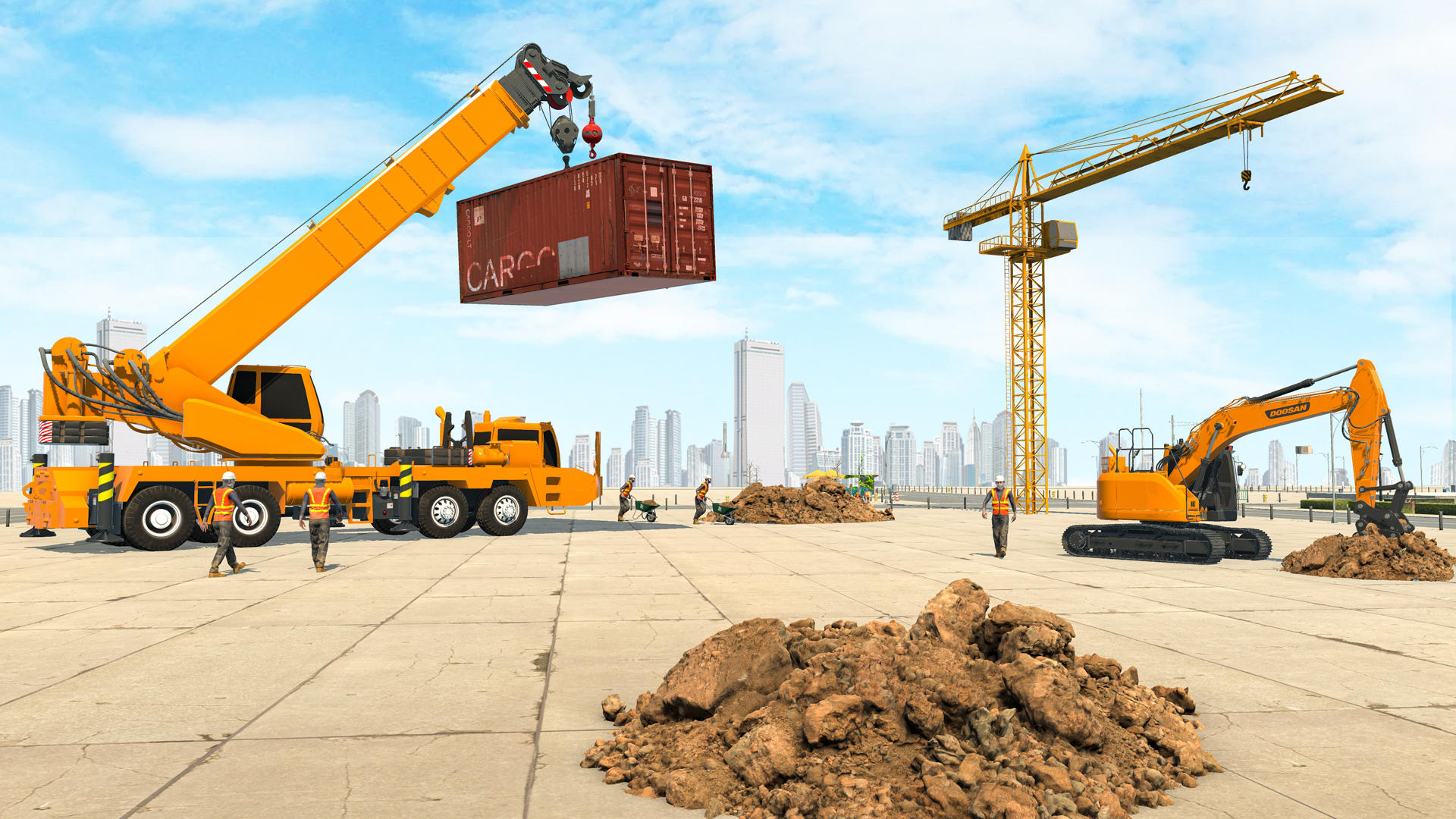 Construction Simulator City 3D Game Screenshot