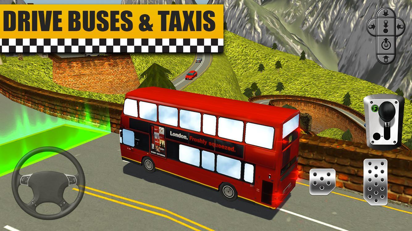 Bus & Taxi Driving Simulator ภาพหน้าจอเกม