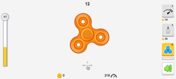 Fidget Spinner High Score Game Screenshot