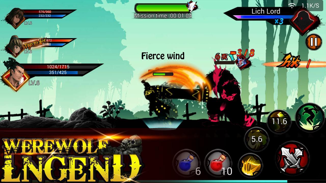 Werewolf Legend Game Screenshot