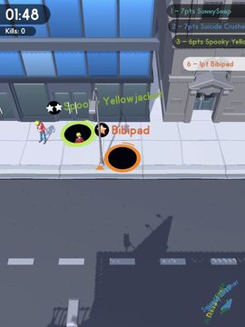 Hole.io 게임 스크린샷